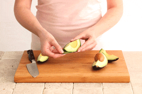 peel avocado